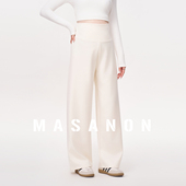 子春装 MASANON孕妇裤 阔腿裤 春季 春夏外穿小个子孕期不勒肚子长裤