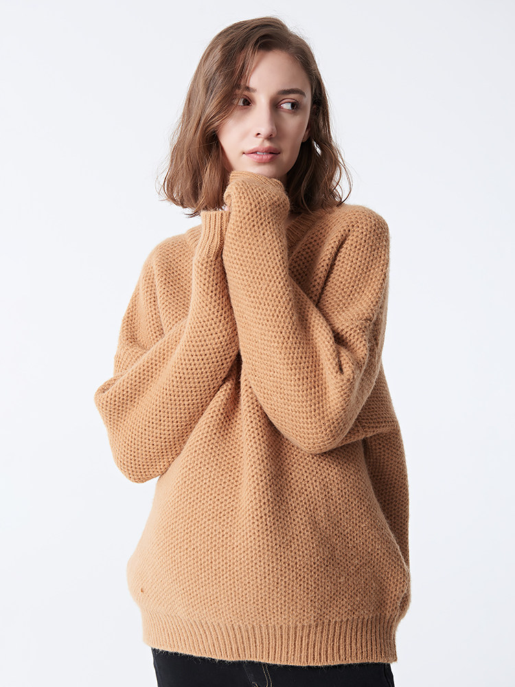 출산 스웨터 봄 가을 겉옷 니트 라운드 넥 풀오버 임신 기본 레이어 겨울 느슨한 게으른 스타일 여성용 탑