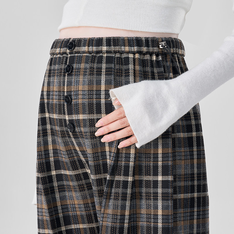 孕妇裤秋冬2026新款复古格纹阔腿裤不勒肚子无托腹长裤子春装外穿,孕妇装/孕产妇用品/营养,孕妇休闲裤,淘宝优惠券,粉丝福利购,淘宝优惠卷
