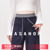 小个子 春装 MASANON孕妇裤 子春夏外穿孕期不勒肚子休闲直筒阔腿裤