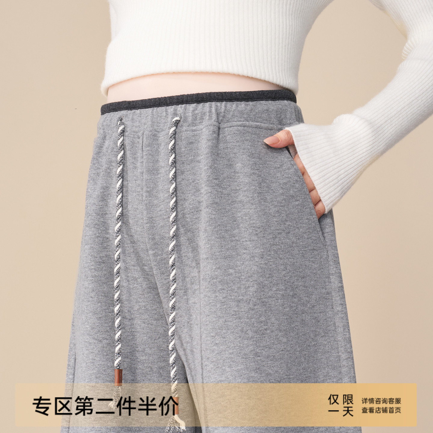 MASANON孕妇弯刀裤冬季外穿加厚