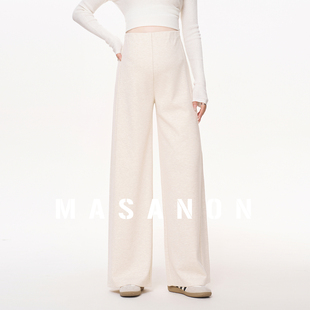 阔腿裤 MASANON孕妇裤 无托腹大码 子春秋装 春外穿小个子孕期糯米裤