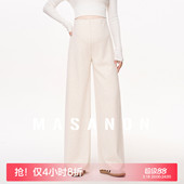 阔腿裤 MASANON孕妇裤 无托腹大码 子春夏装 春外穿小个子孕期糯米裤