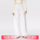春装 MASANON孕妇裤 休闲阔腿裤 2026新款 春夏外穿小个子白色弯刀裤