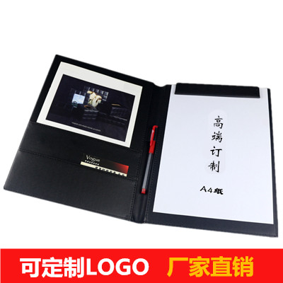 皮革加厚商务资料夹办公用品包邮