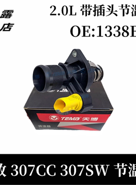 OE:1338E4  适用于标致307 307sw 2.0L 407 C4 带插头节温器天博