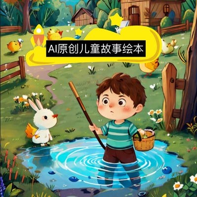 AI儿童故事内容定制绘本学校幼儿园手绘作品比赛作业插画原创绘本