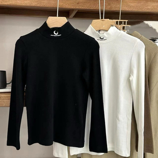 波拉韩国童装男女童德绒发热打底衫秋冬款儿童半高领长袖亲肤内搭