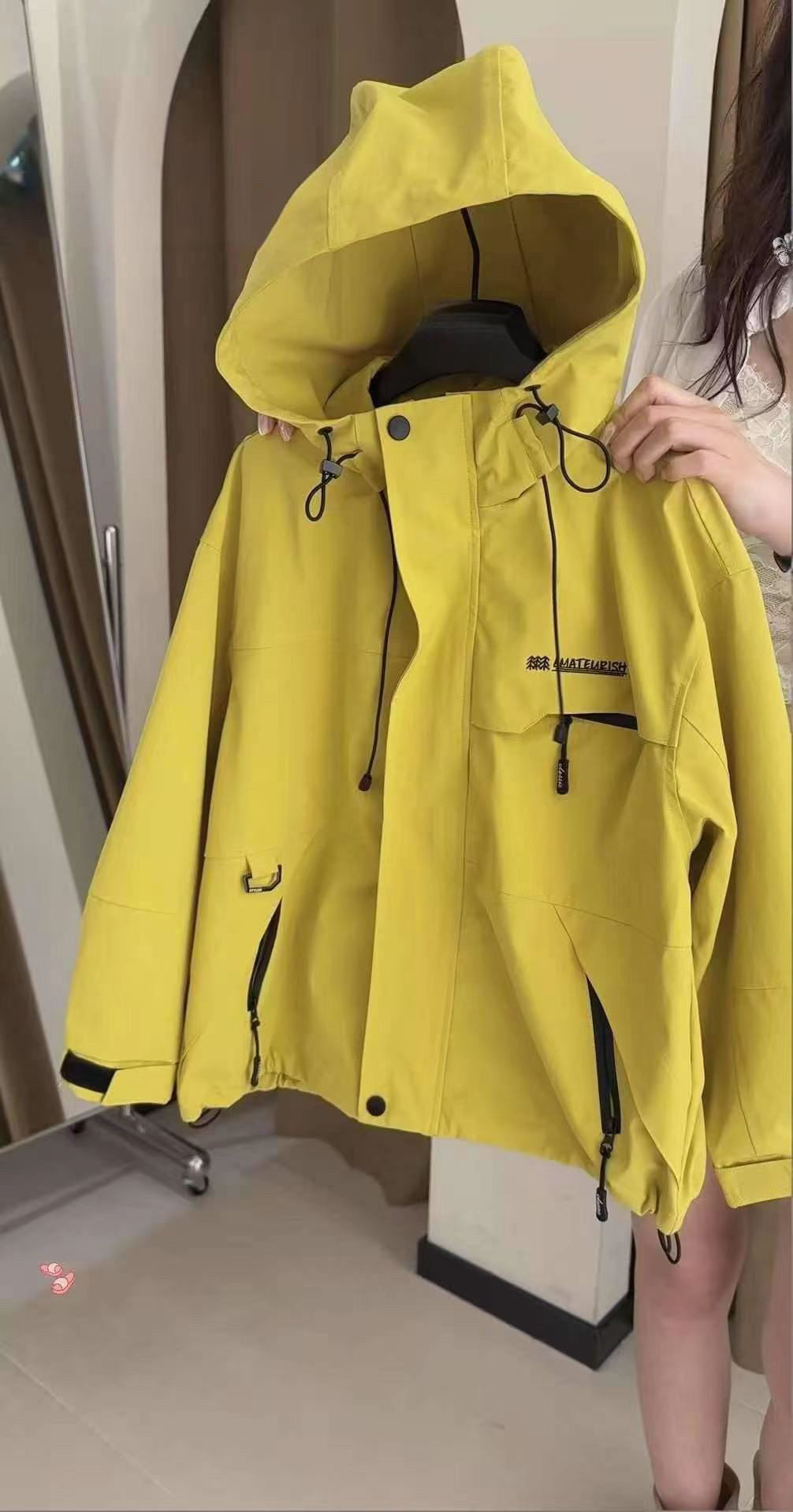 波拉韩国童装男女童冲锋衣26春秋季新款儿童宽松休闲外套亲子潮范