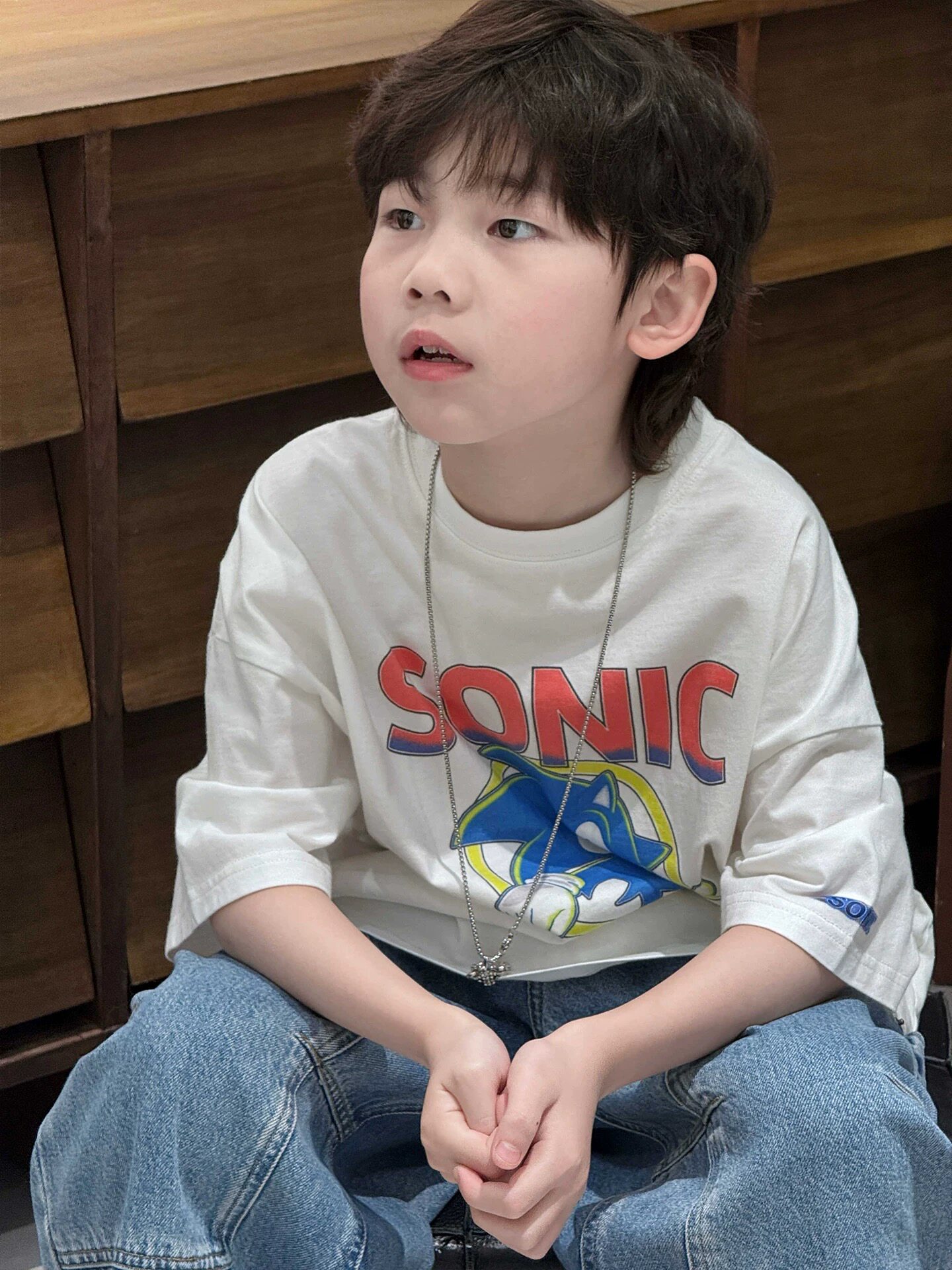 现货波拉韩国儿童装T恤2026夏季新款男女童韩版宽松休闲上衣潮范