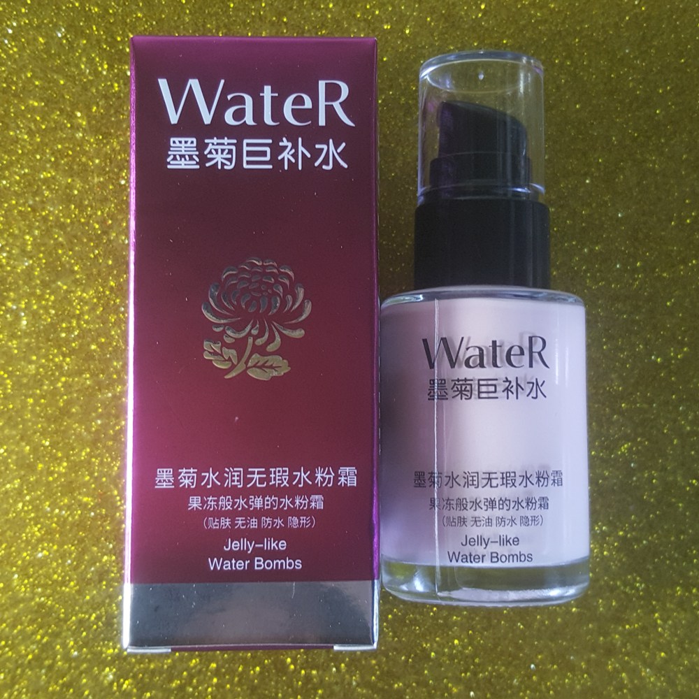 一枝春墨菊水润无瑕水粉霜30ml持久滋润bb霜水润保湿粉底液控油
