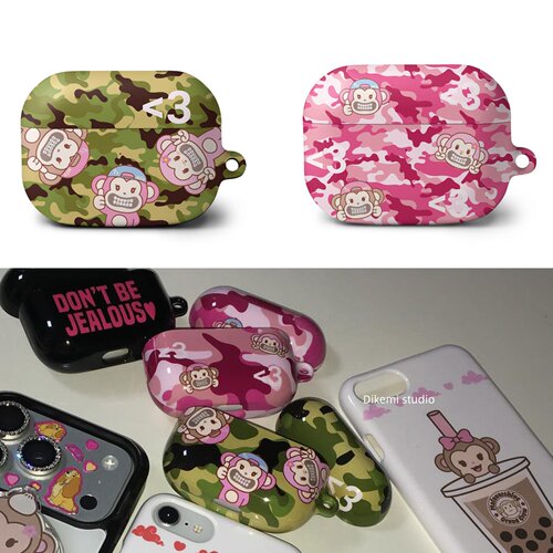 彩绿钢牙小猴airpodspro3耳机套