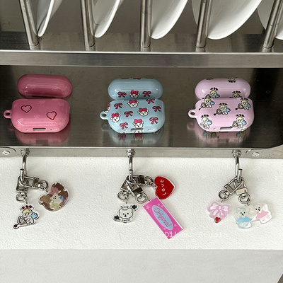 小众少女心蝴蝶结小熊菲林耳机套