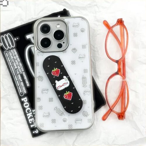 小众Y2K甜酷可爱草莓猫咪手机壳