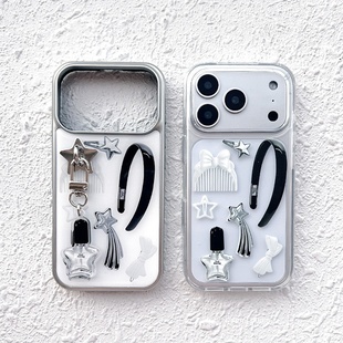 14全包15pro手机保护套 扮物品手机壳适用iphone16promax苹果17promax 韩国ins小众Y2K甜酷美丽女孩装