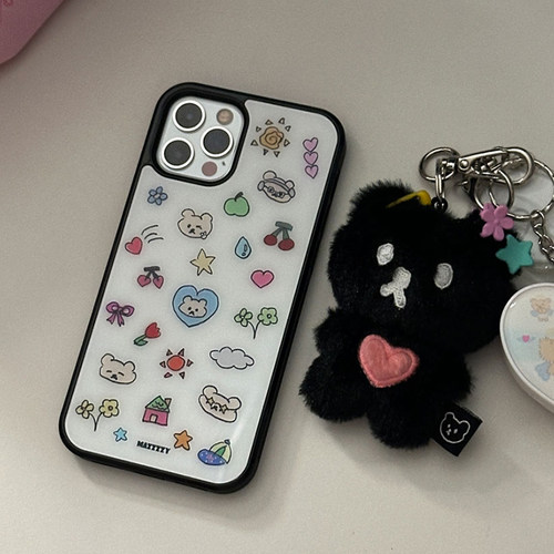 韩国ins小众丑萌天使小熊手机壳