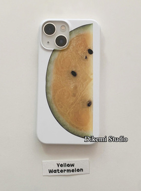 韩国ins夏日农场水果黄色西瓜17菲林壳适用iphone17pro/16promax苹果15/13/14全包xsmax硬xsmax手机保护套