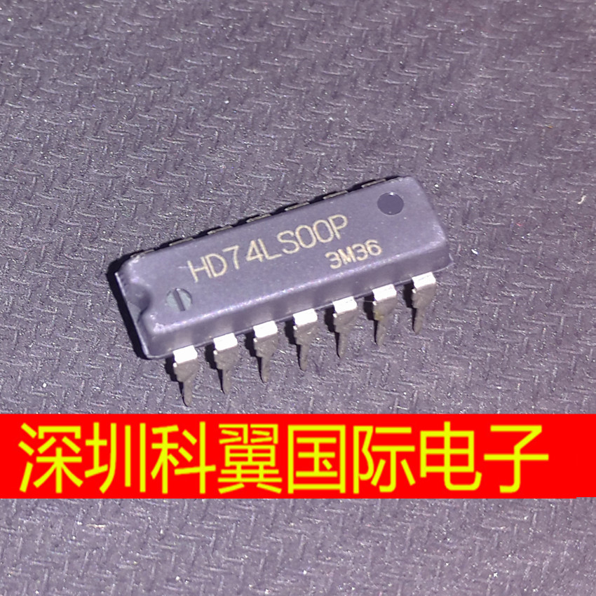 HD74LS00P 日立全新原装 DIP-14 2输入端四与非门 SN74LS00N
