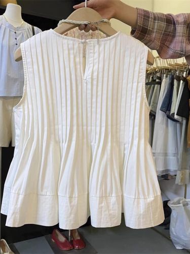 2024夏季甜美背心新款设计感上衣