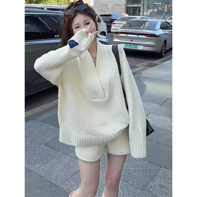 老钱风慵懒松弛感休闲套装两件套