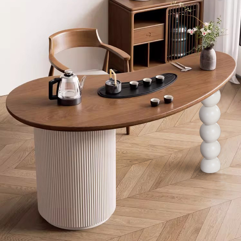 2026年新款豌豆形实木阳台茶桌小户型家用客厅现代简约泡茶桌茶台