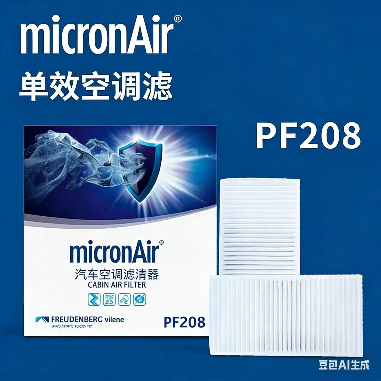 科德宝 PF208 适配宝马进口X3/F25 X4/F26空调滤芯格滤清器