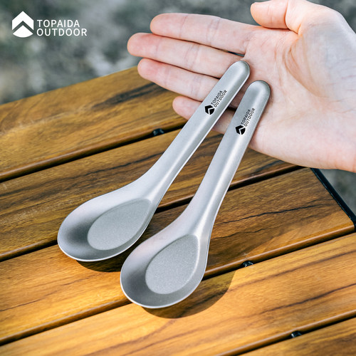 纯钛勺子调羹家用户外露营汤勺
