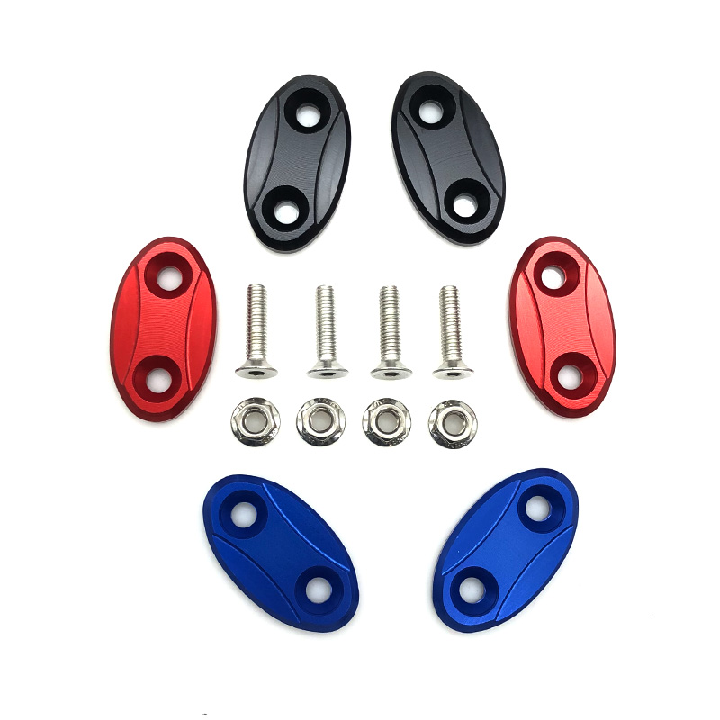 适用于BMW S1000RR YAMAHA R1 摩托车改装件后视镜镜座装饰片镜孔