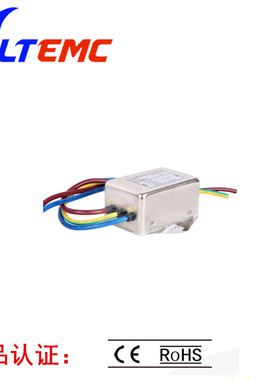 单项直流电源滤波器净化器抗干扰12V24V110V 0-250VDC FT110D-6A