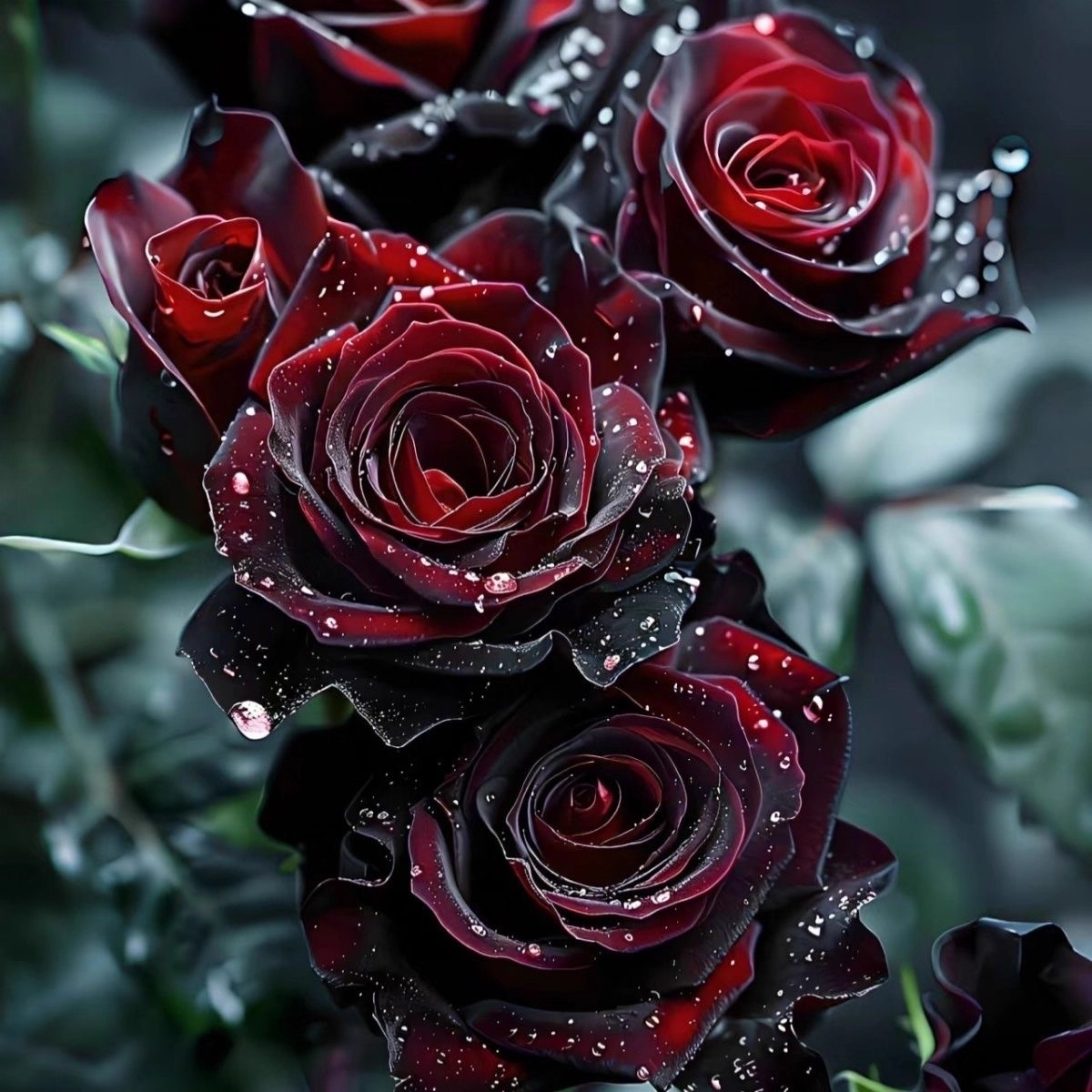 黑巴克浓香大花四季可开月季