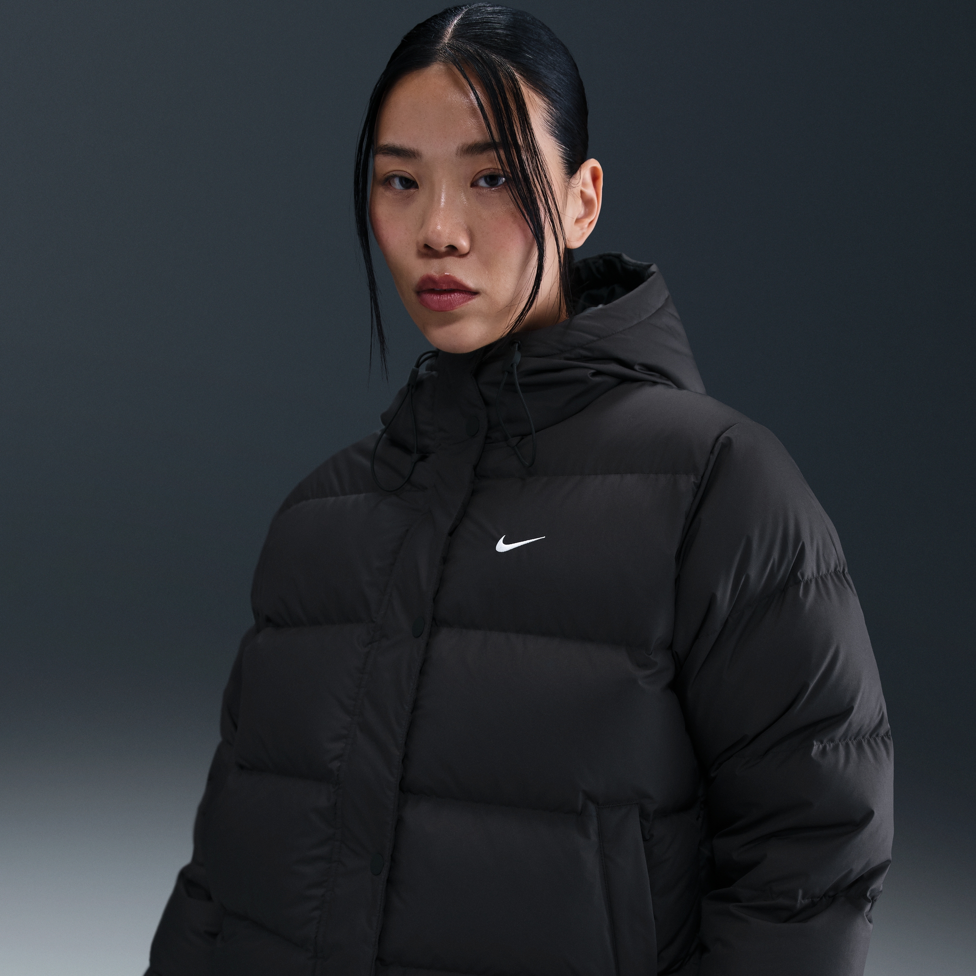 Nike耐克官方NSW METRO PUFFER女子宽松拒水羽绒连帽夹克IH0728
