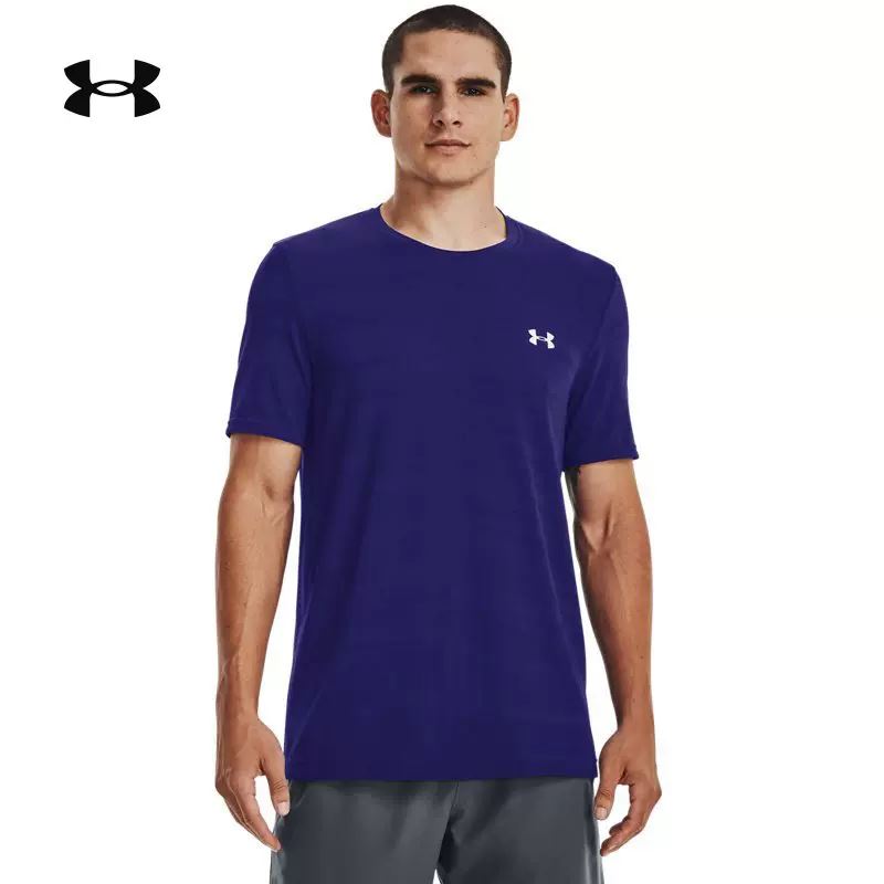 安德玛UA春RUSH Seamless男子训练运动短袖T恤百搭休闲1376781