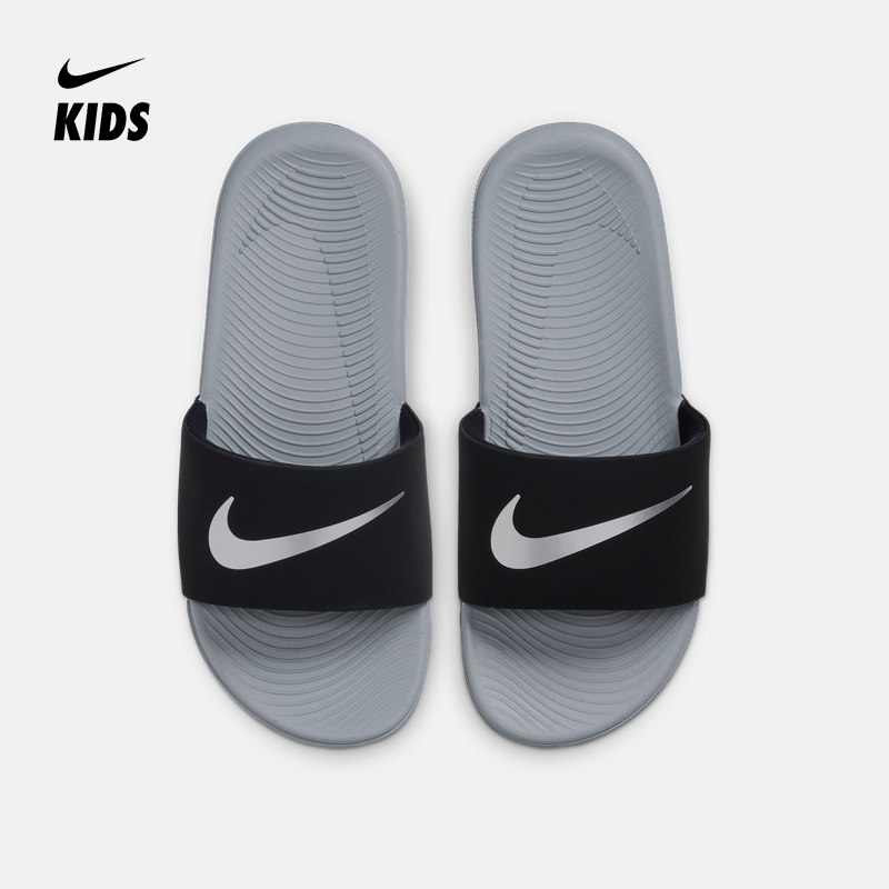 Nike耐克官方KAWA SLIDE (GS/PS) 幼童/大童拖鞋夏季软底819352