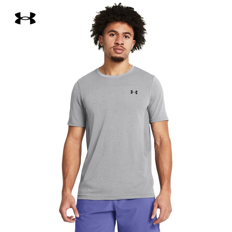 安德玛官方UA春夏Vanish Seamless男子训练运动短袖T恤1382801