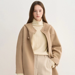 潮流直邮 专柜 2025年冬 毛呢短外套SJ2FBROT244W 韩国SJSJ