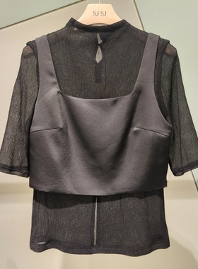 潮流直邮 SJSJ 韩国代购 2024夏 百搭衬衫 SJ2E5-WTOE05W