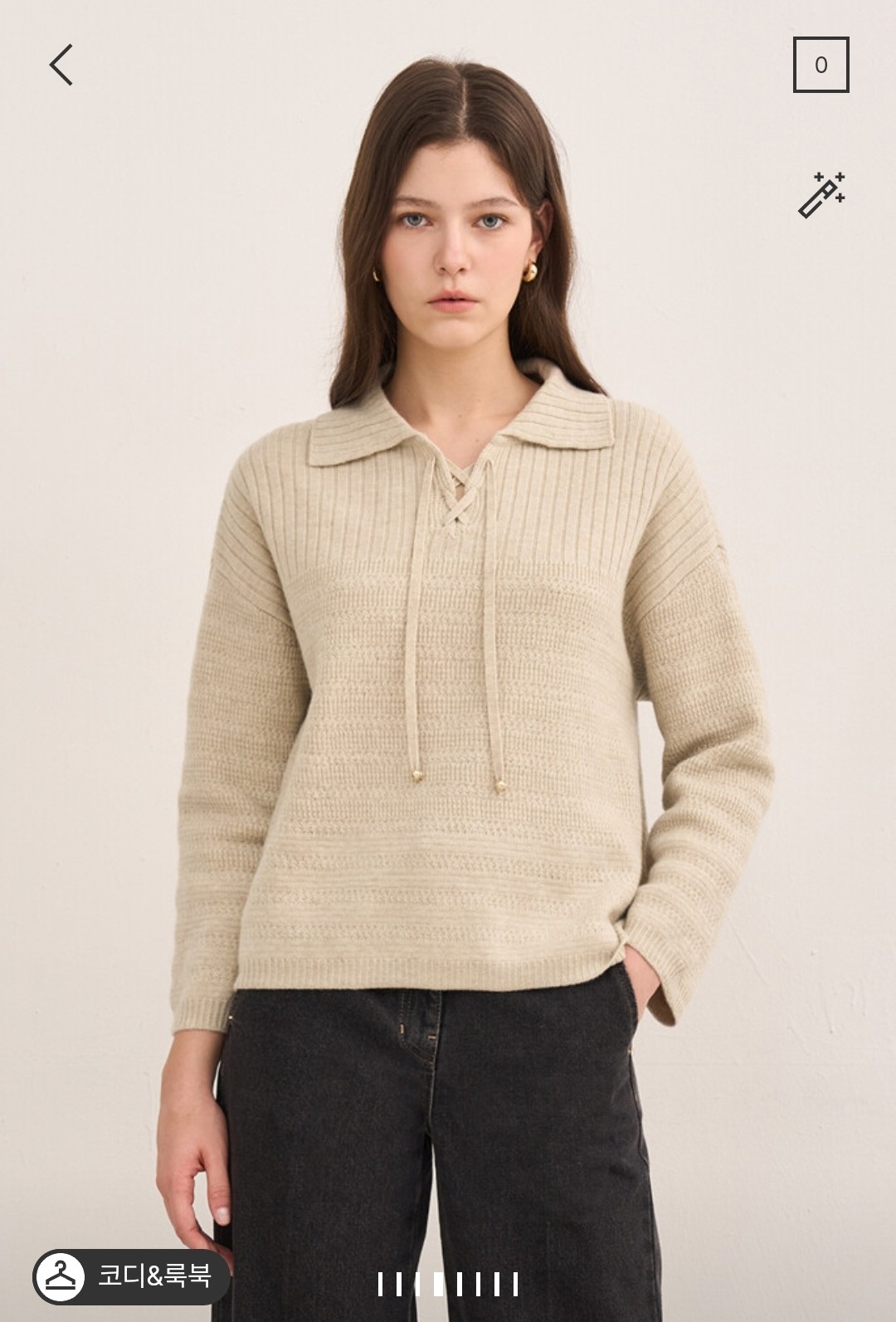 潮流直邮 韩国SJSJ正品 24冬 翻领羊绒衫SJ2EAKTO849W,女装/女士精品,毛针织衫,淘宝优惠券,粉丝福利购,淘宝优惠卷