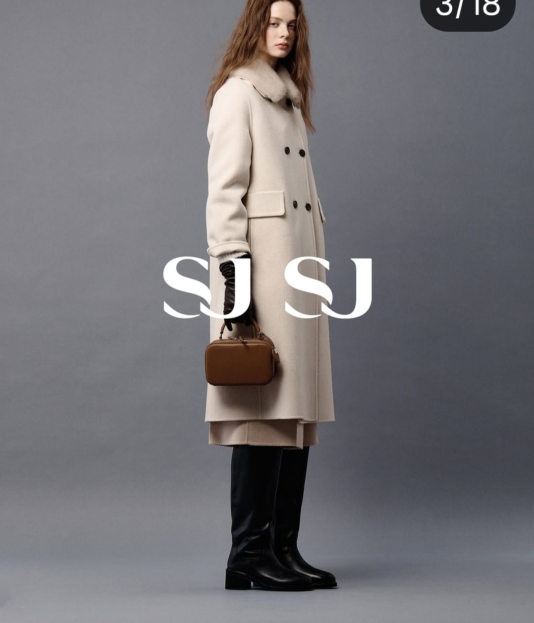 潮流直邮 韩国SJSJ正品 25冬  时尚长款大衣 SJ2FB-RCT971W