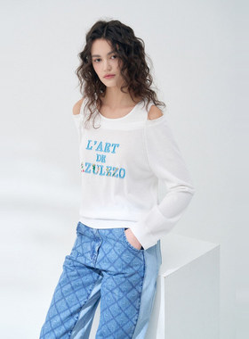 潮流直邮  韩国 O'2nd 奥蔻 25春  字母针织衫O22F3KTO753W