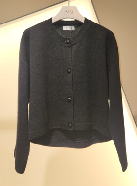 潮流直邮 韩国SJSJ正品  24秋冬 时尚毛针织开衫 SJ2EA-KCDE68W