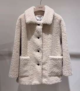 潮流直邮 SJSJ 25冬 百搭毛绒外套SJ2FBWOTQ83WM1 韩国正品