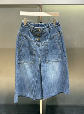 潮流直邮 韩国O'2nd 奥蔻正品 26春 休闲牛仔裙O22G0NSCV14W