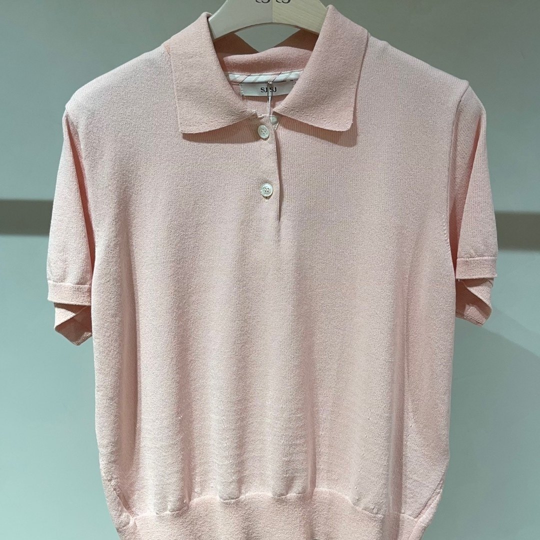 潮流直邮  韩国SJSJ专柜代购  25夏 SJ2F4KTO038W 翻领针织衫