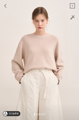 潮流直邮 韩国SJSJ正品 24冬 圆领针织衫SJ2E9KTO828WP2