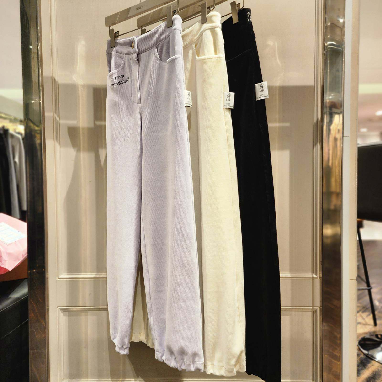 潮流直邮  韩国O'2nd 奥蔻 24冬 时尚休闲卫裤O22EAWPCM17W,女装/女士精品,休闲裤,淘宝优惠券,粉丝福利购,淘宝优惠卷