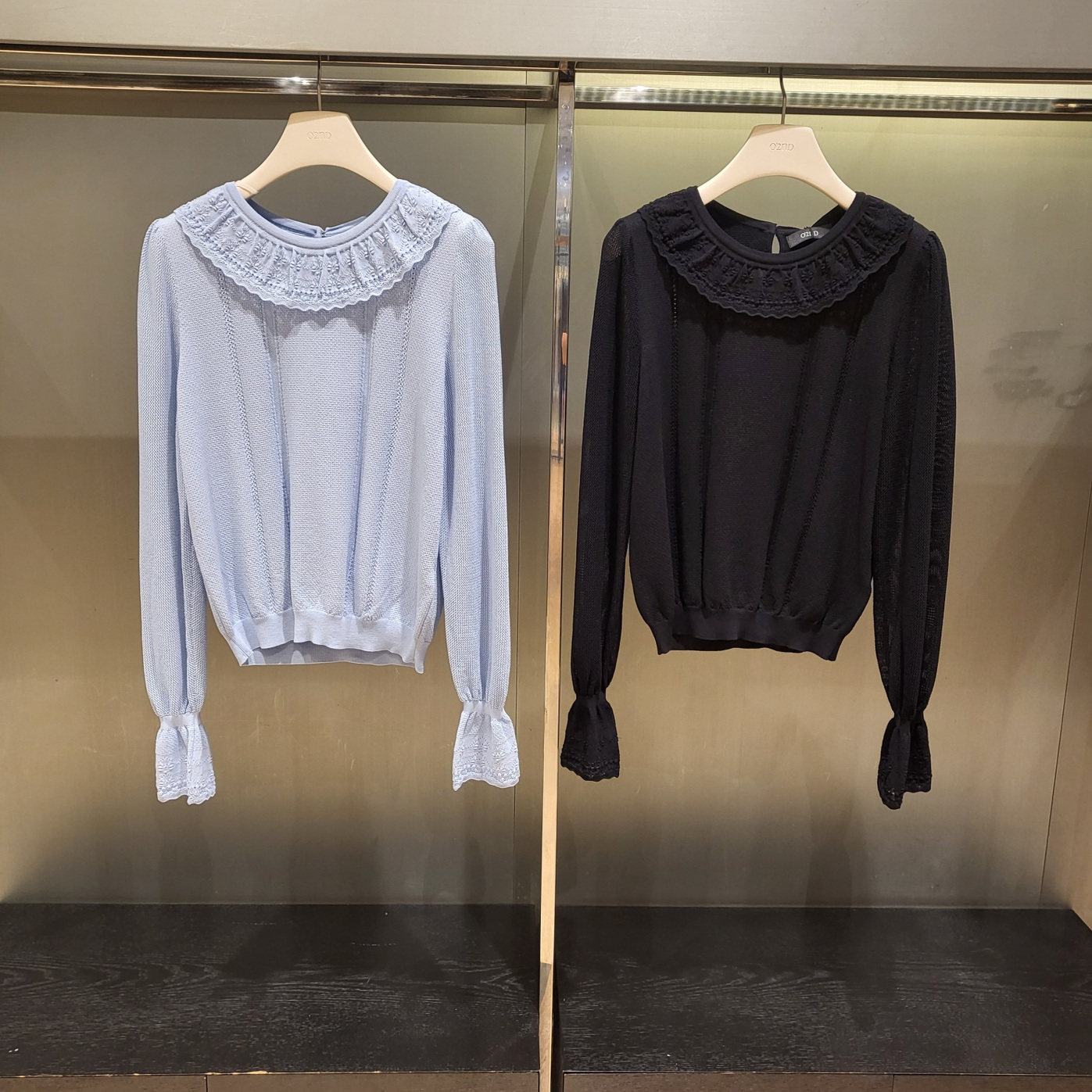 潮流直邮  韩国奥蔻 O2ND正品  25秋 时尚翻领针织衫O22F8KTO714W