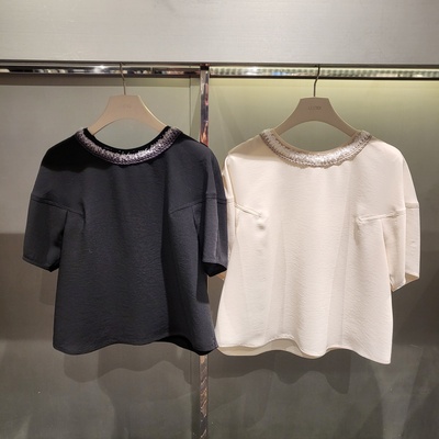 潮流直邮  韩国 O'2nd 奥蔻 25年春    甜美半袖T恤O22F3WTO421W