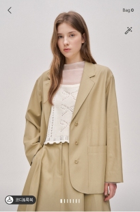 休闲外套SJ2G1WJC162W 26春 潮流直邮 韩国SJSJ正品