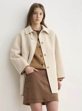 潮流直邮 韩国SJSJ正品 2025冬 时尚羊绒外套 SJ2FA-RCT964WP