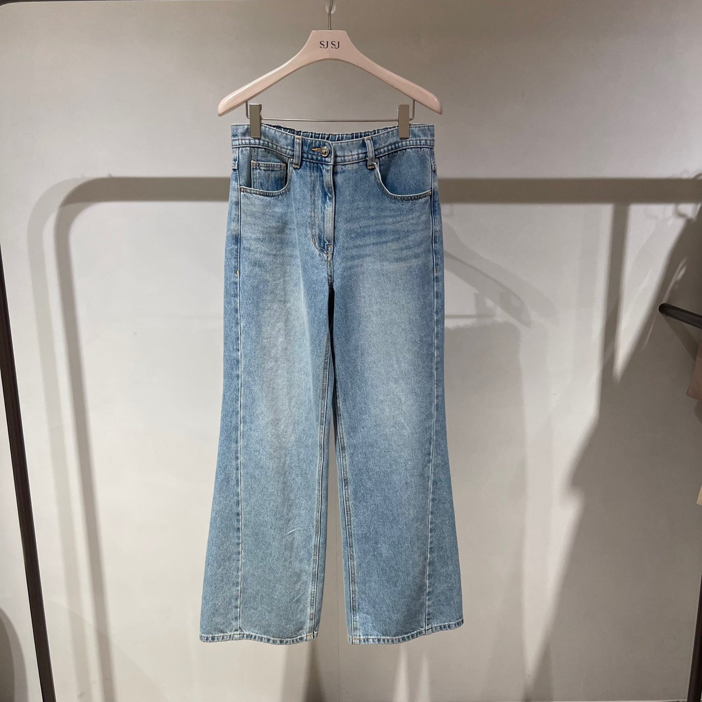 潮流直邮 韩国SJSJ专柜代购  25夏 时尚牛仔裤SJ2F0NPC252W